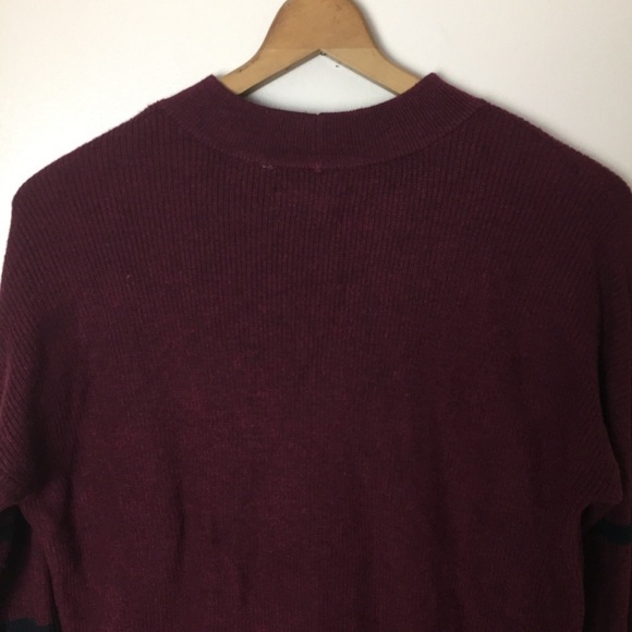 American Eagle Maroon Jegging Fit Knit Sweater - Picture 9 of 9